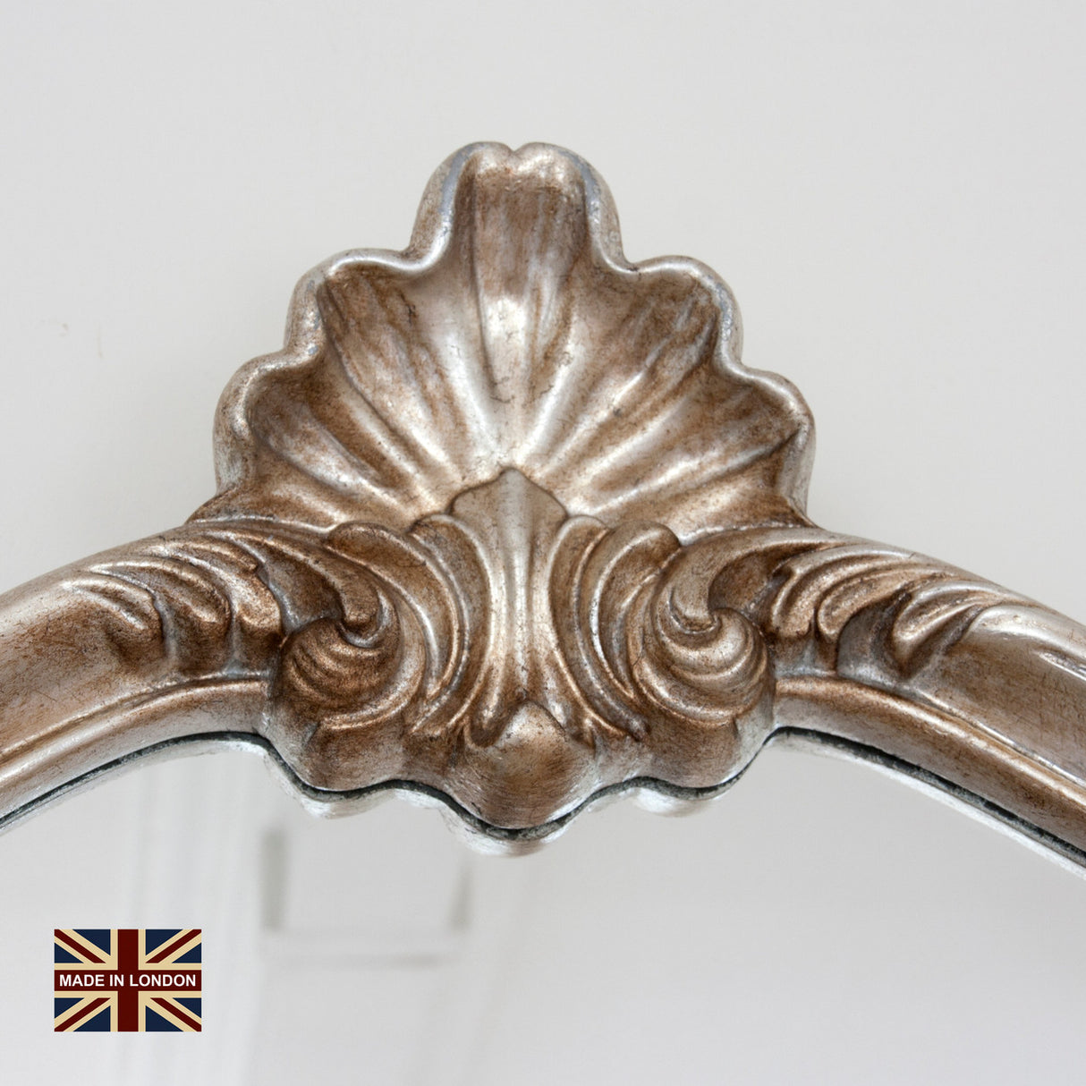 Image of Renaissance Antiqued Silver Overmantle