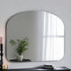 Arch curved wall mirror