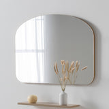 Arch curved wall mirror