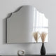 Arch curved mantle mirror