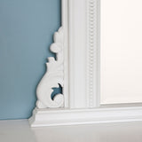 Image of Isabella White arched Overmantle Mirror