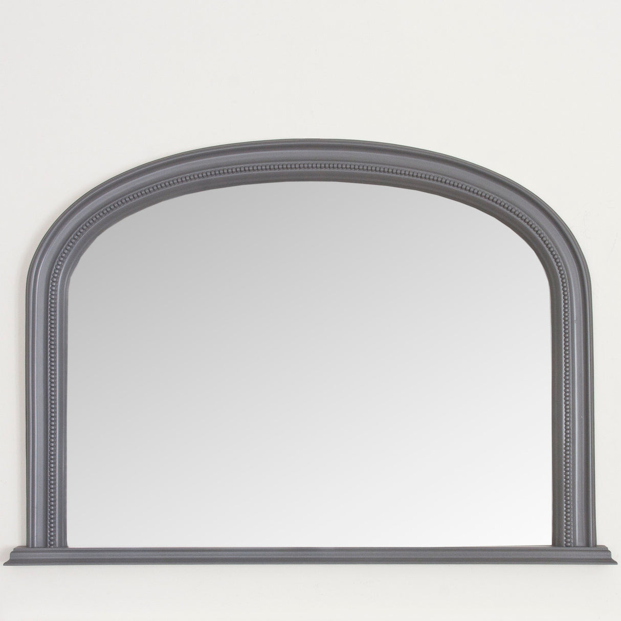 Image of Dark Grey Diana Overmantle Mirror