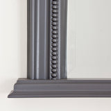 Image of Dark Grey Diana Arched Overmantle Mirror