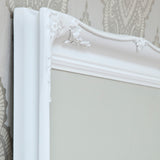 Image of Simple Classic French White Mirror