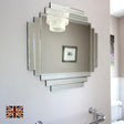 Image of UK Made Art Deco Glass Mirror