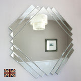 Image of UK Made Art Deco Glass Mirror