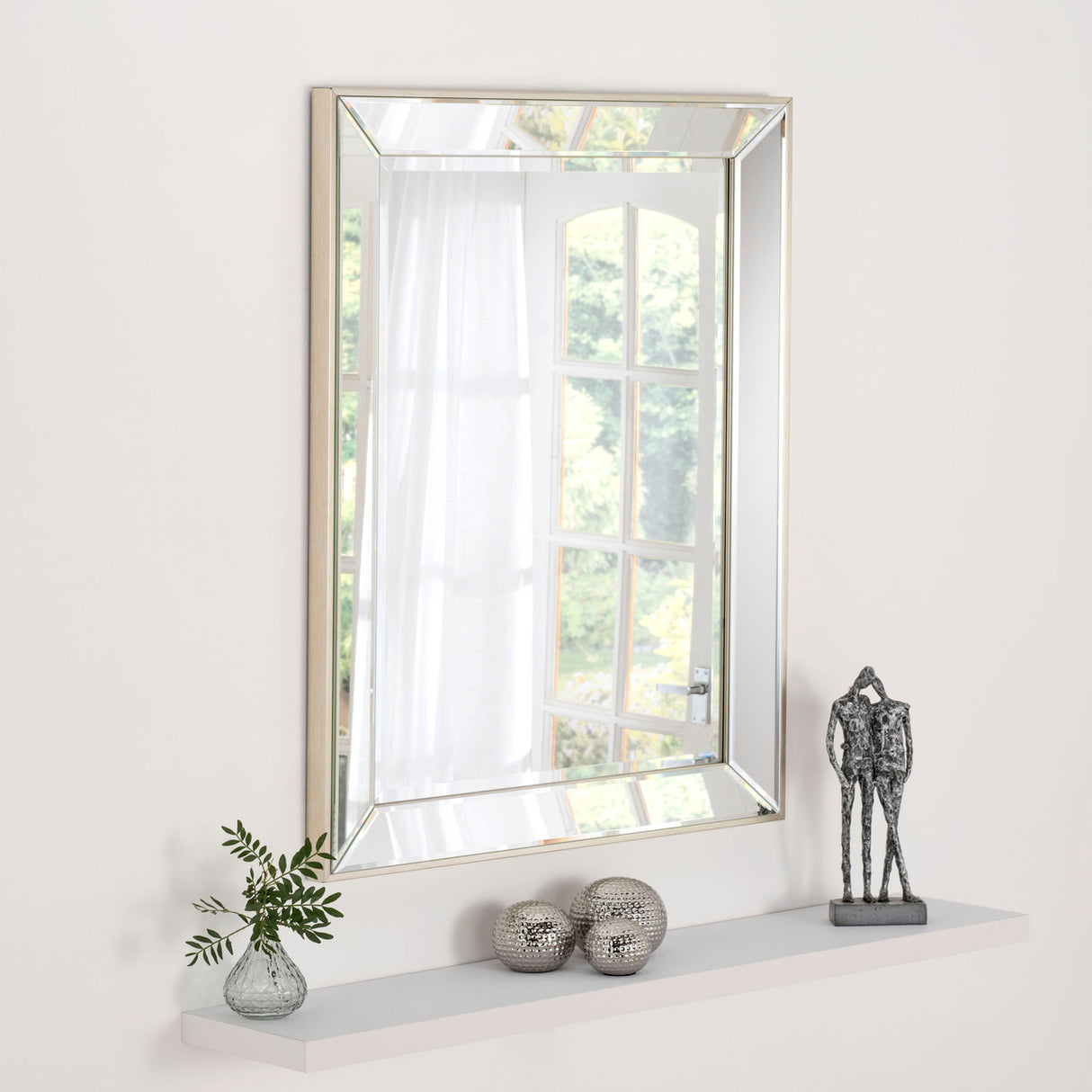 Image of Davina Contemporary rectangular mirror