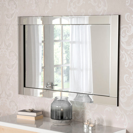 Image of bevelled wall mirror