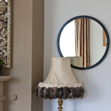 Image of Modern Black Round Mirror