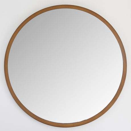 Image of Modern Bronze Round Mirror