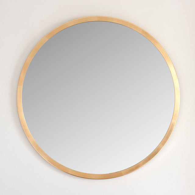 Image of Modern Gold Round Mirror