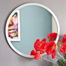 Image of Modern Silver Round Mirror