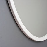 Image of Modern White Round Mirror