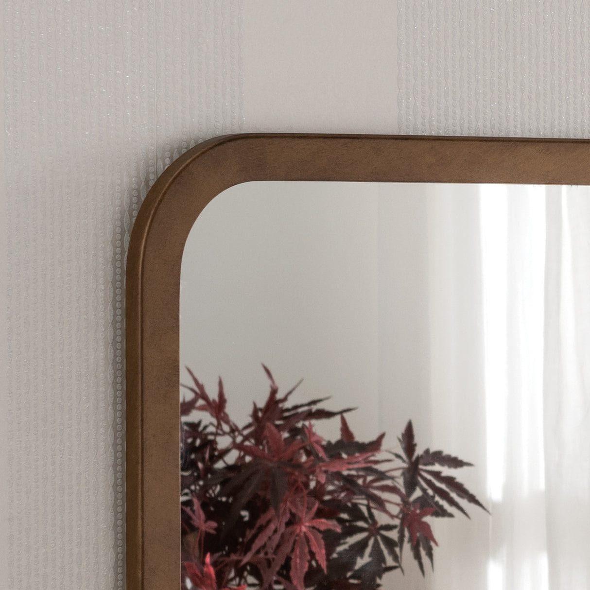 Image of Modern Bronze Oblong Mirror