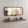 Image of Modern Bronze Oblong Mirror