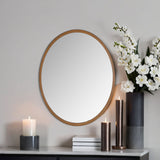 Modern Oval Bronze Mirror