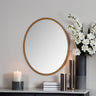 Modern Oval Bronze Mirror