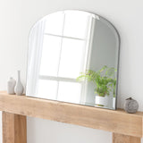 Simple Overmantle Mirror Bevelled