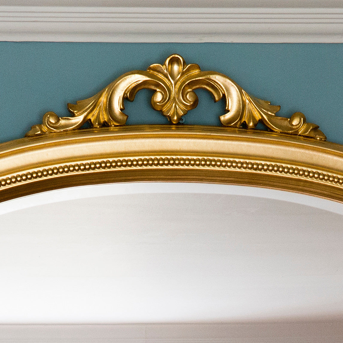 Image of Isabella Gold arched Overmantle Mirror