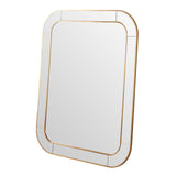 Elegant rec gold 150x120 Mirror