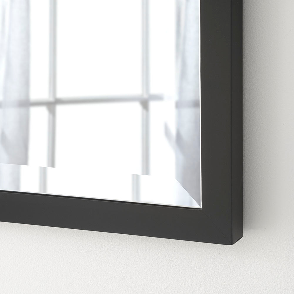 Eternity Bevelled Black Framed Mirror