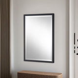 Eternity Bevelled Black Framed Mirror