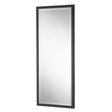 Tall black bevelled mirror