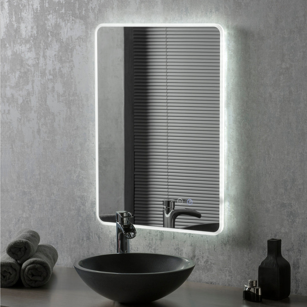 Image of Fry LED Bathroom Illuminated Mirror