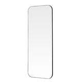 Full Length curved mirror black