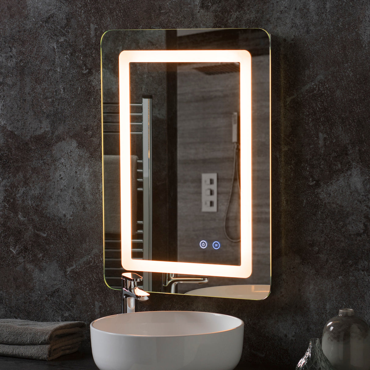 Image of Irving LED Bathroom Illuminated Mirror