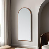 Solid Oak Arched Frame Full Length Mirror