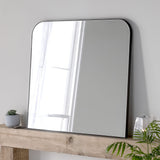 Larvik black 100x100cm mirror