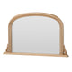 Arched gold classic overmantle mirror