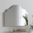 Arch curved mantle mirror