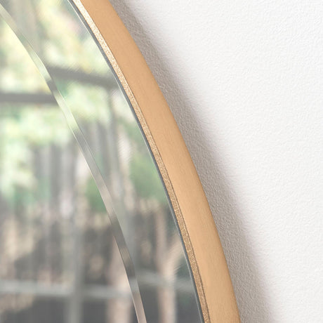 Simple Circle Gold Detail Mirror