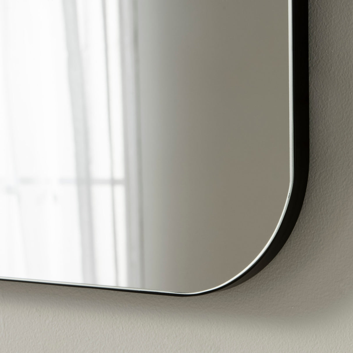 Arch curved wall mirror