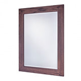 Solid Oak Dark wood mirror