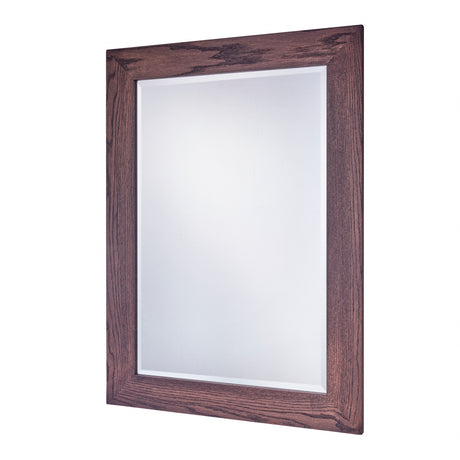 Solid Oak Dark wood mirror