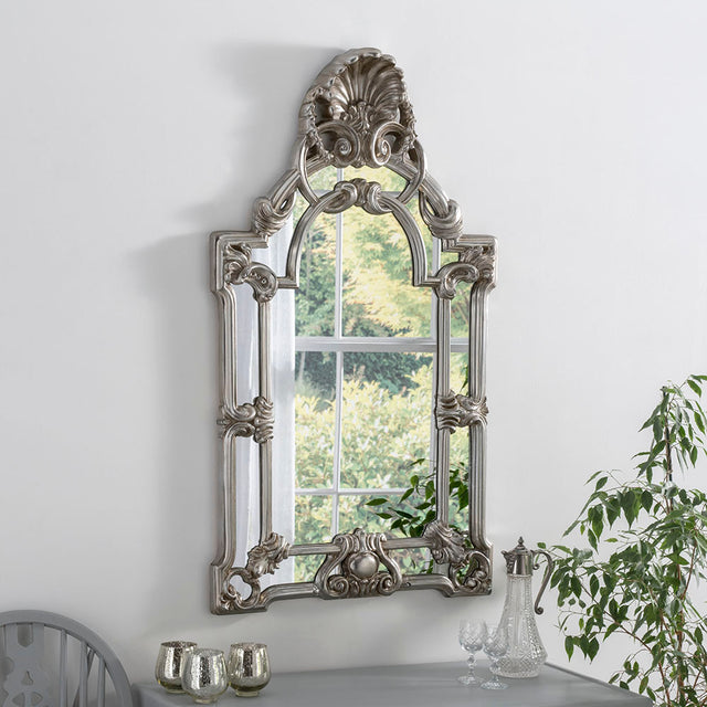 Image of  stunning large silver mirror