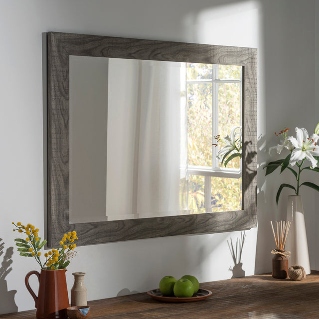 Image of Freya Grey Rectangular Mirror