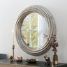 Image of silvery wavy mirror