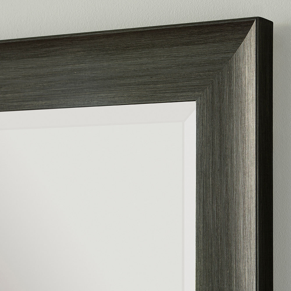 Kawena Charcoal Grey Wood Effect Mirror