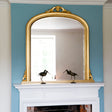 Image of Isabella Gold arched Overmantle Mirror