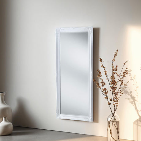 Simple Classic French White Full Length Mirror