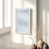 Simple Classic French White Mirror