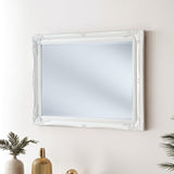 Simple Classic French White Mirror