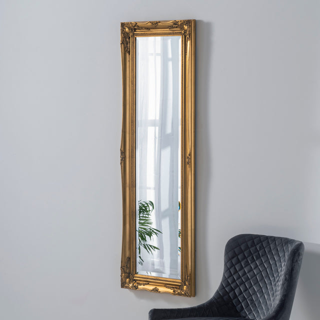 Image of Simple Classic French Gold Mirror