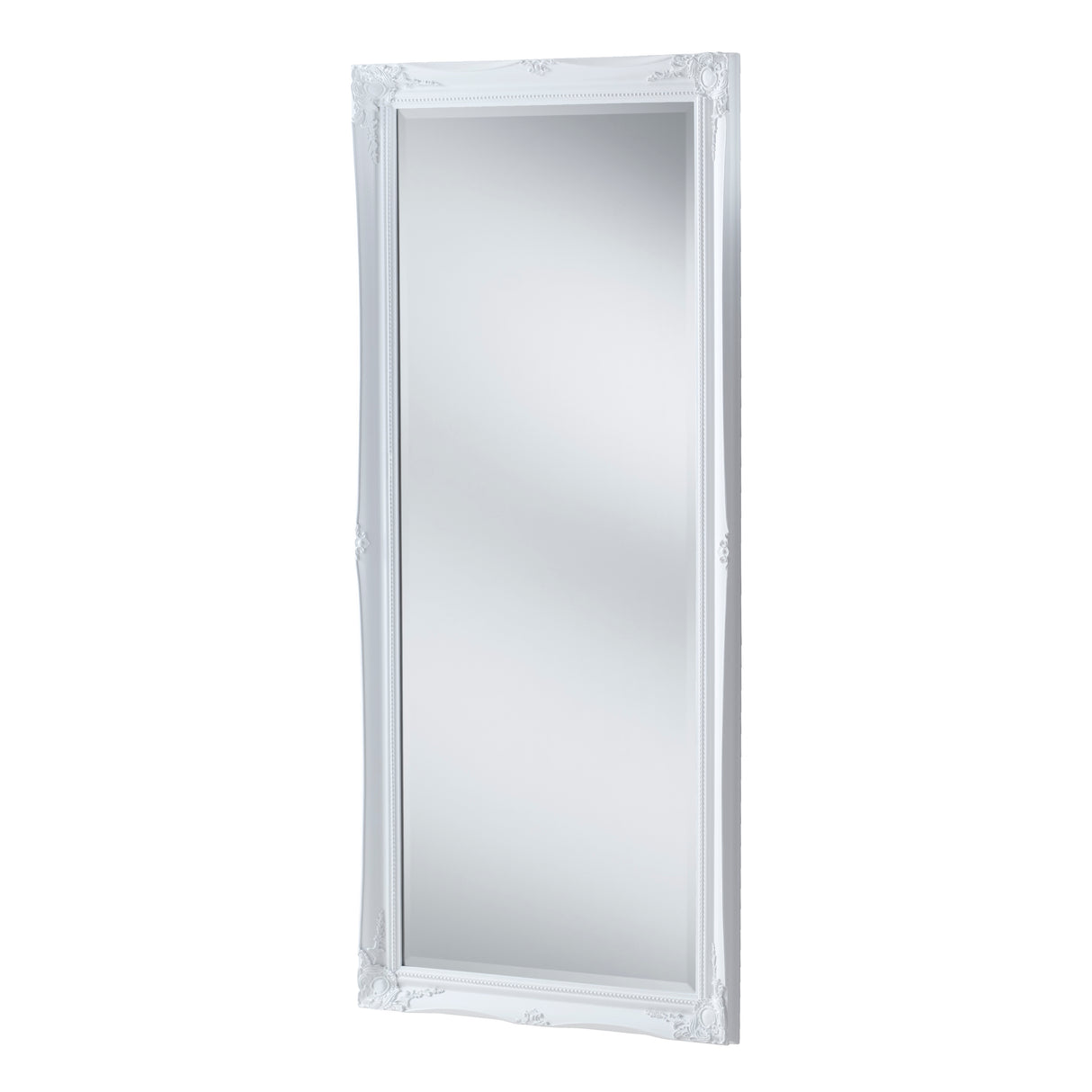 Simple Classic French White Mirror