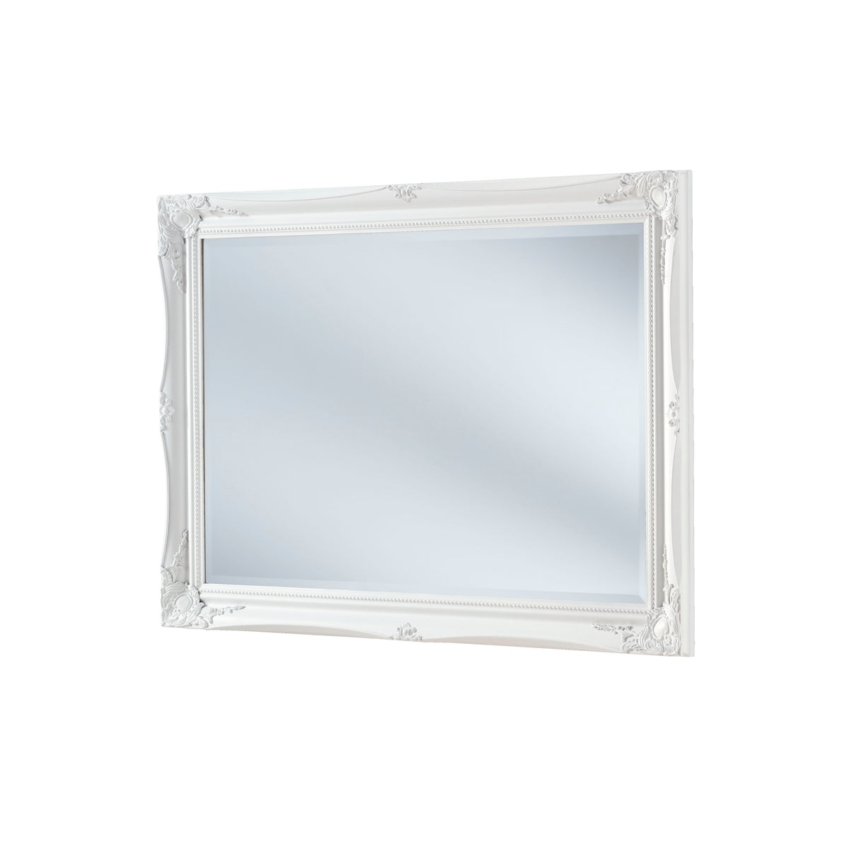 Simple Classic French White Mirror