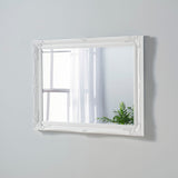 Image of Simple Classic French White Mirror